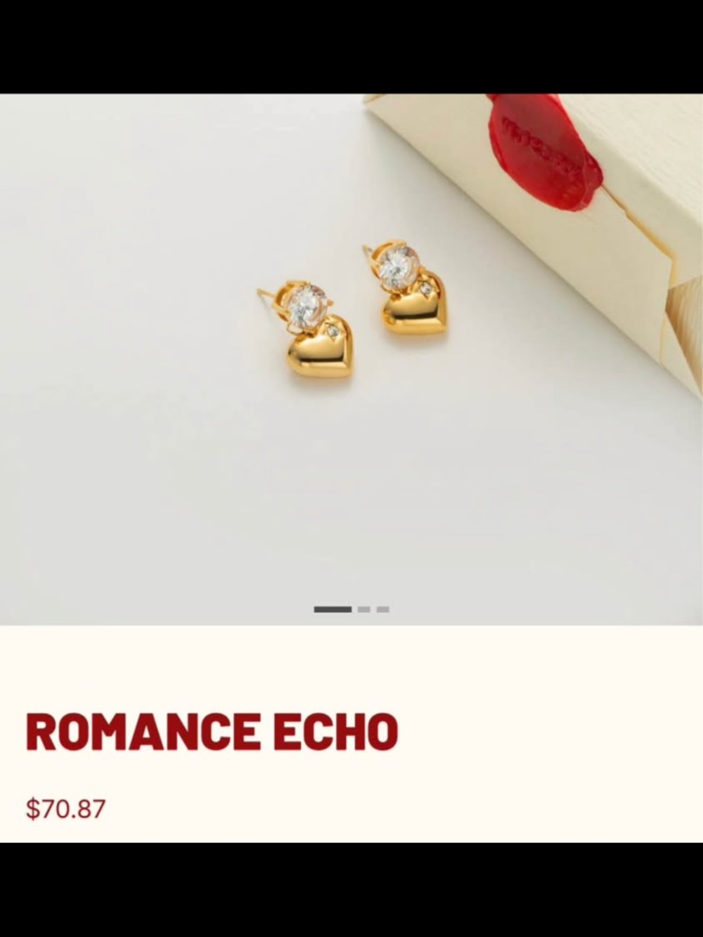 Romance echo earrings